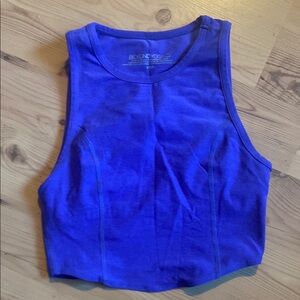 Beyond Yoga periwinkle Fitted Sleeveless Crop Tank Top